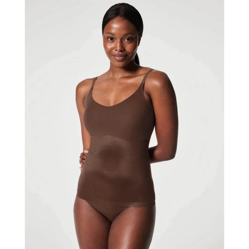 SPANX Shape Invisible‎ Cami Tank Shapewear Size 2X Chestnut Brown 10259R